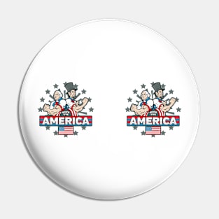 America Presidents 1776 Pin