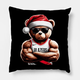 Portland Trail Blazers Christmas Pillow