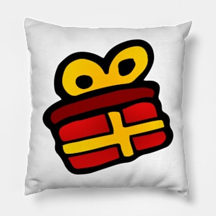 Christmas Present Doodle Art Pillow