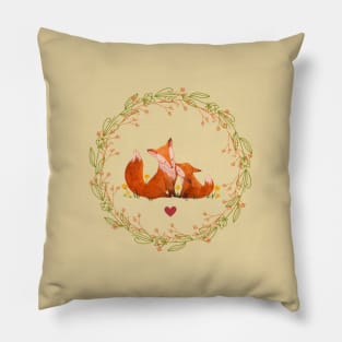 Fox Family Pillow