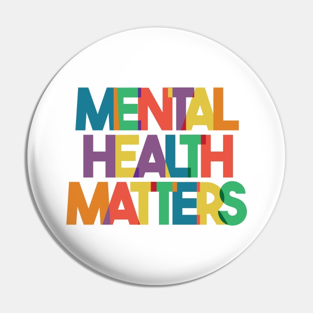 Mental Health Matters, End The Stigma Pin by Positive Lifestyle Online