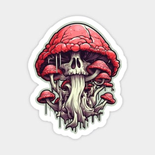 Trippy Psychedelic Mushroom Magnet