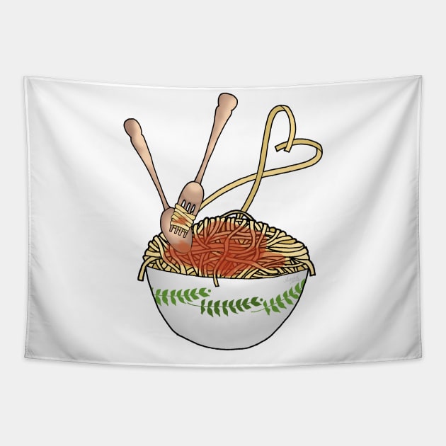 Pasta Love Tapestry by IrishViking2