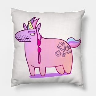 Badass unicorn Pillow