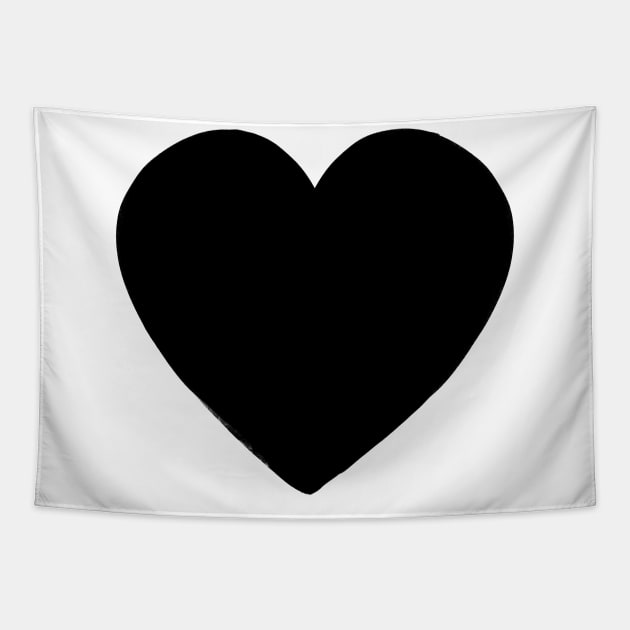 Black heart Tapestry by jsdmyl