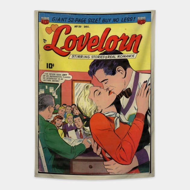 Vintage Confessions of the Lovelorn Cover Tapestry by Slightly Unhinged