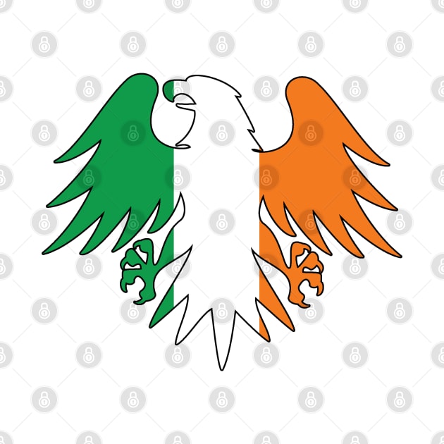 Irish Flag Eagle by Shawnsonart