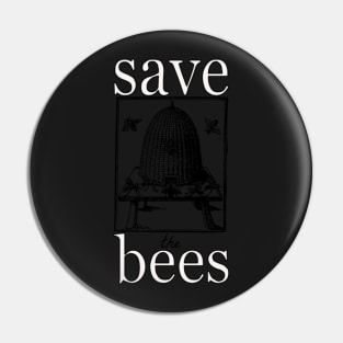 Save the Bees Vintage Hive Pin