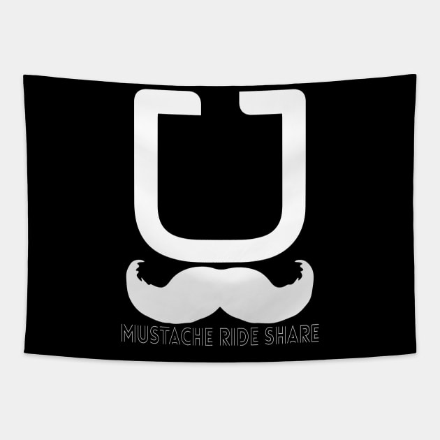 Mustache Ride Share Tapestry by fatbastardshirts