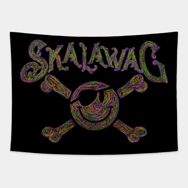 SKALAWAG multi-colored Tapestry by ZoinksTeez