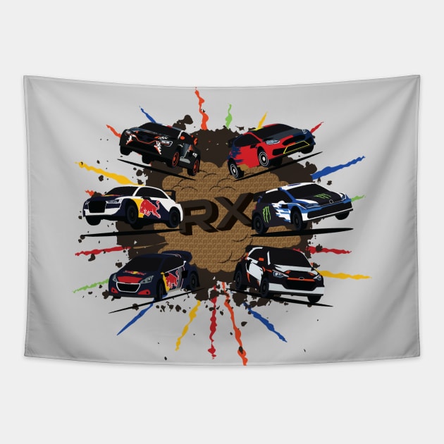 World RX Tapestry by AutomotiveArt