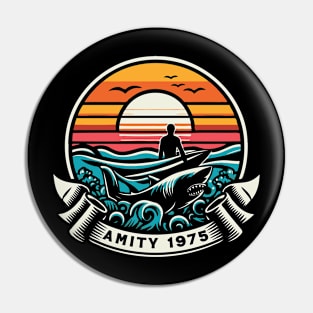 Amity 1975 Retro Fan Art Pin