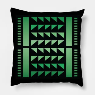 “Dimensional Funk (4)” - V.6 Green - (Geometric Art) (Dimensions) - Doc Labs Pillow