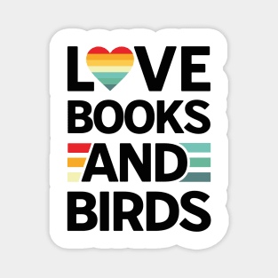 Books And Birds Magnet