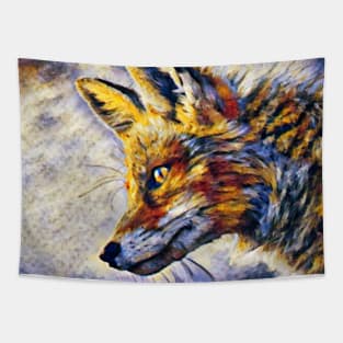 Fox Painting Tapestry