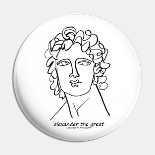 Alexander the Great statue Pin