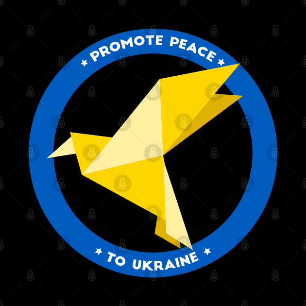 Ukraine Support No War Promote Peace bird by Vity