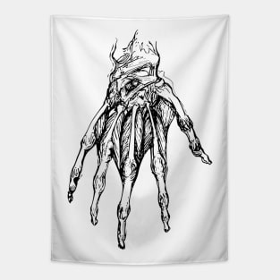 anatomical hand skeleton Tapestry