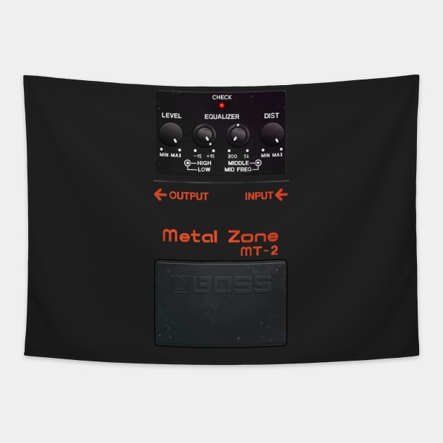 Metal Zone Guitar Pedal Tapestry by FullmetalV