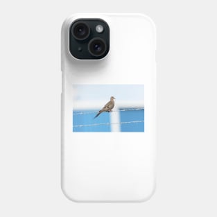 Mourning Dove on the Wire Phone Case