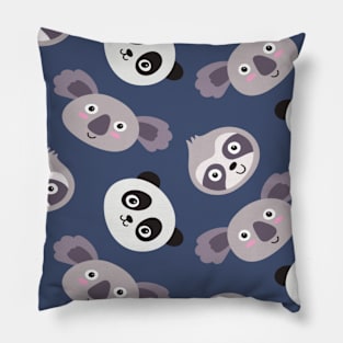 cute kawaii sloth panda koala Pillow