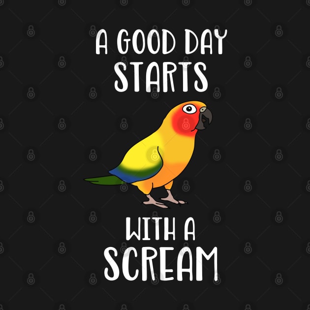 A good day start with a Scream Funny Sun Conure Birb memes by FandomizedRose