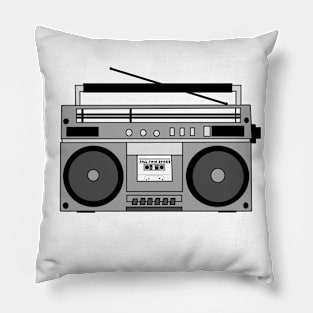 Retro Boom Box 'FILL THIS SPACE' Pillow