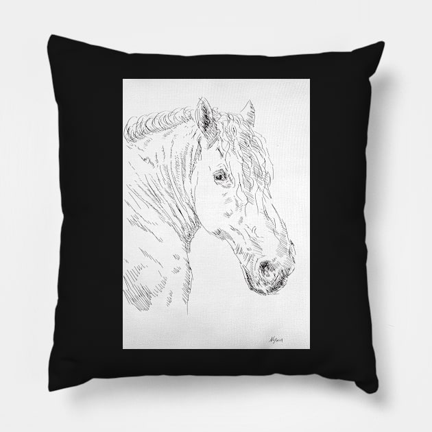 Horse Pillow by NYWA-ART-PROJECT