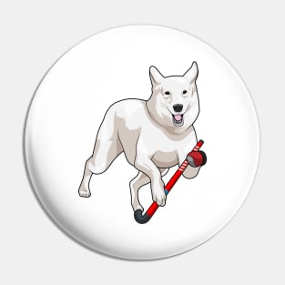 Dog Hockey Hockey stick Pin