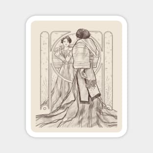 Filipiniana Mirror Sketch Magnet