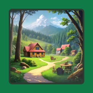 Cozy Cottage in Spring T-Shirt