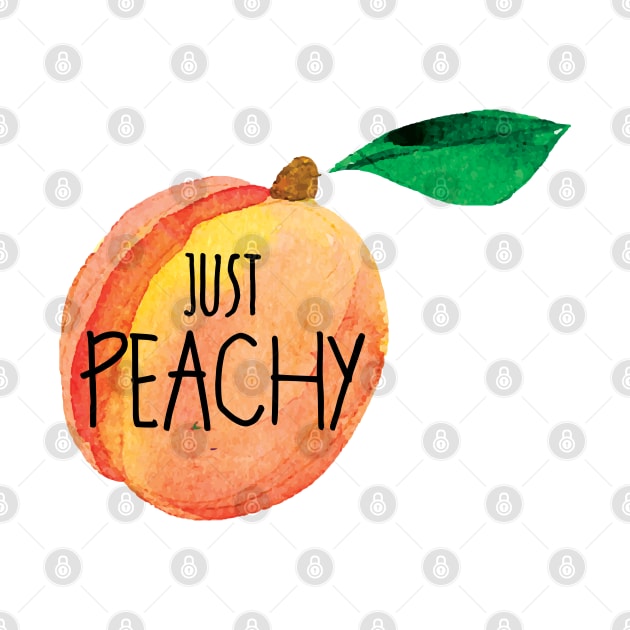 Peachy Just Peachy Peach Laptop Fruit Florida Georgia Water Bottle by TravelTime
