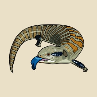 Blue-tongued skink cartoon illustration T-Shirt