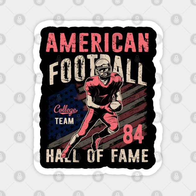 American Football Hall of Fame , Collage Football Magnet by CoolTees