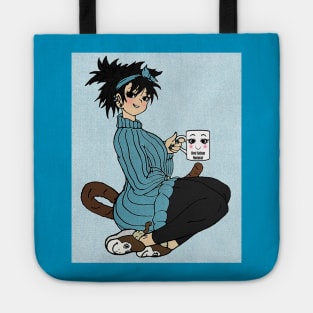 Best Saiyan Mamma Blue Tote