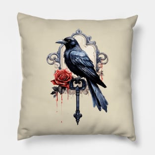 Raven collage Halloween design, Halloween costume ideas Pillow