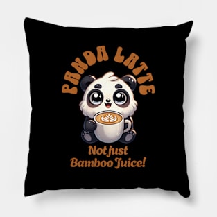 Panda Latte - Not Just Bamboo Juicecoffee Panda ness Pillow