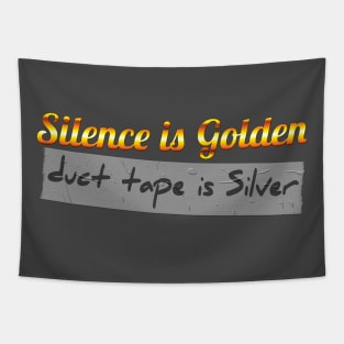 duct tape is silver Tapestry