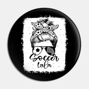 Soccer Lala Vintage Leopard Messy Bun Bleached Pin