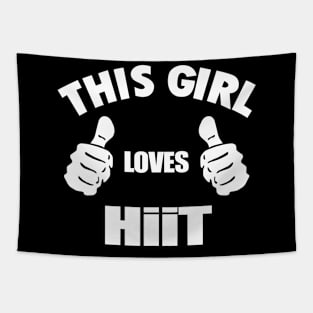 Girl loves Hiit Tapestry