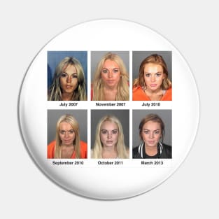 Lohan Mugshots Pin