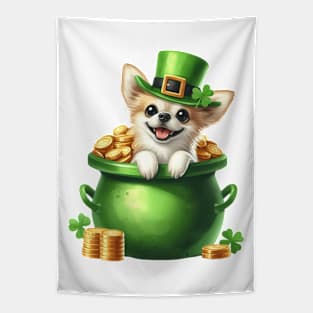 St Patricks Day Chihuahua Dog Tapestry