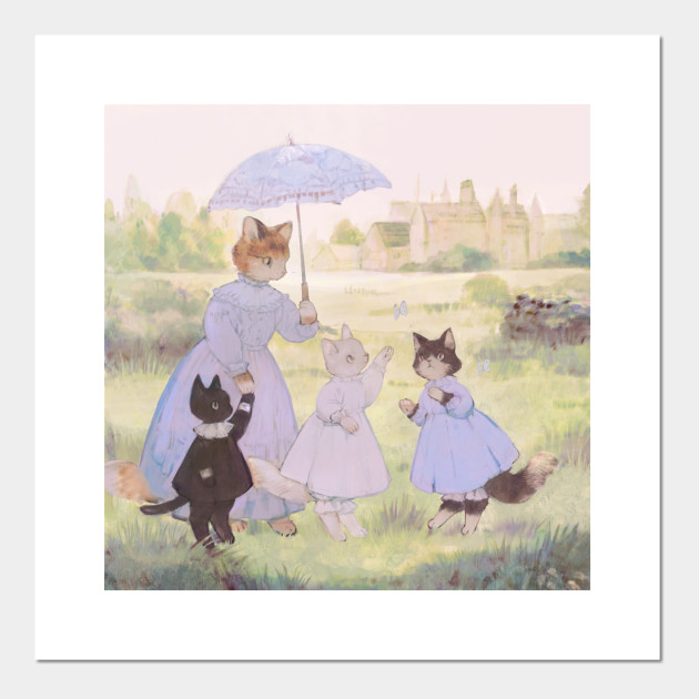 Family of cats - Family - Posters and Art Prints