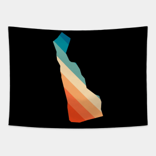 Delaware State Retro Map Tapestry