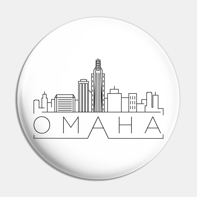 Omaha Minimal Skyline Pin by kursatunsal