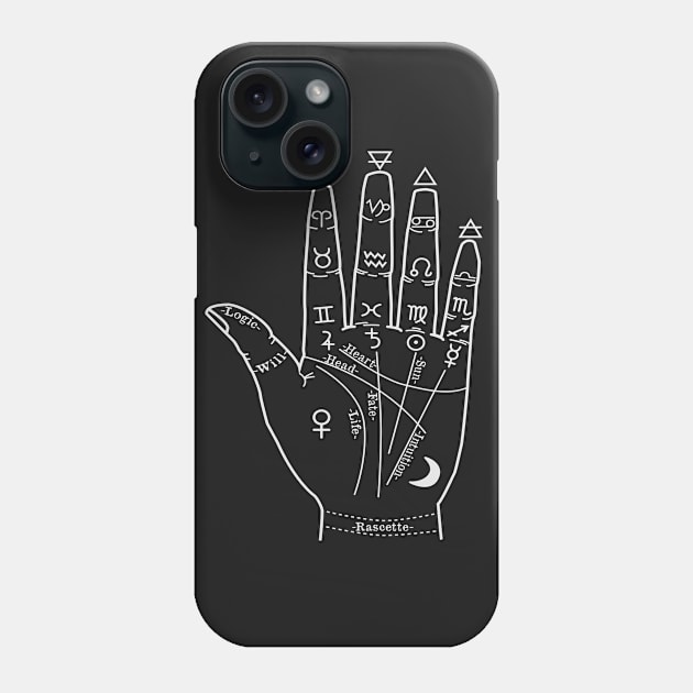 Palmistry Hand Phone Case by witty_wiccan08