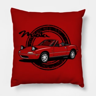 Mi drawing of the iconic NA roadster Pillow