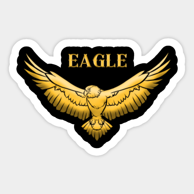 Eagle Gold Luxury Logo Eagle Sticker Teepublic Eagle Gold Luxury Logo Eagle Sticker Teepublic