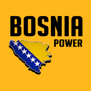 Bosnian Map, Bosnia Flag, Bosnia map, Bosnia Power, Bosna T-Shirt