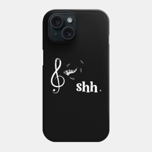 Funny Music Shirt Shh Quarter Rest and Fermata Phone Case